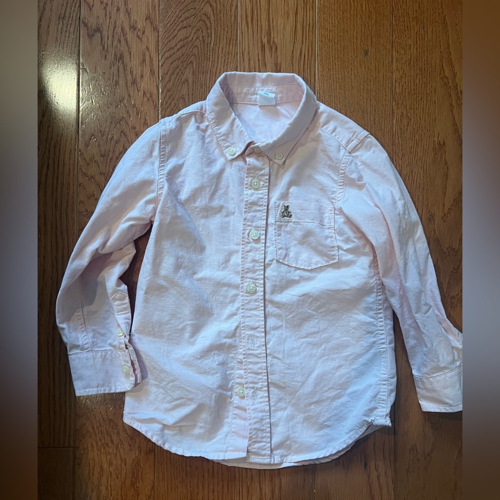 GAP Light Pink Kids Button-Down heavy weight Shirt like new